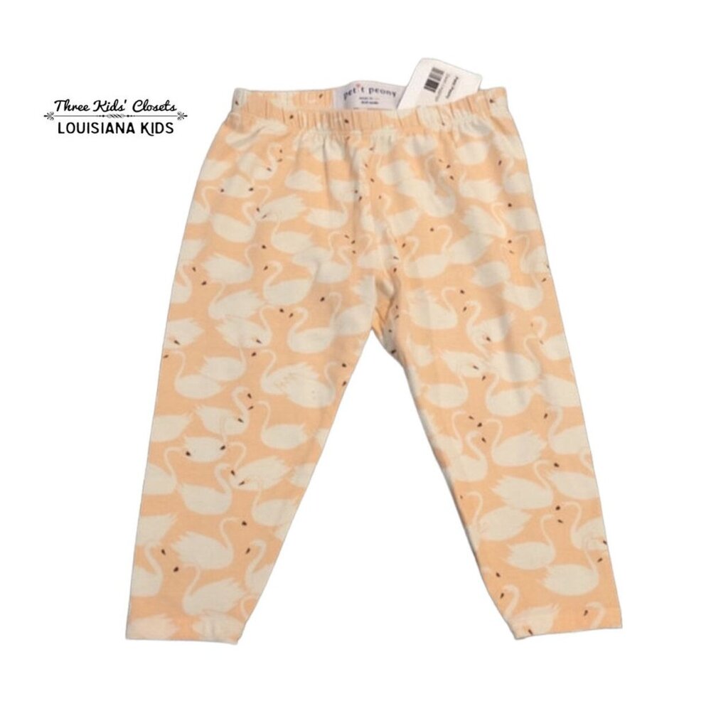NEW Petit Peony 18-24m Swan Leggings